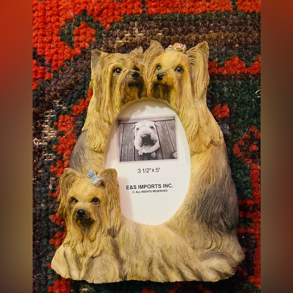 Yorkie Dog Photo Frame New (no glass)